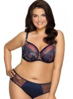 Комплект Ava Bird of Paradise - бюстгальтер полумягкий AV 1965 и полные трусики 1965 Сине-сиреневый