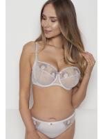 Комплект Samanta Flora - бюстгальтер с мягкой чашкой A122 и полные трусики B400 Пепельно-розовый