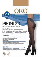 Колготки ORO Bikini 20 den с ажурными трусиками Телесный темный Колготки ORO Bikini 20 den с ажурными трусиками Телесный темный