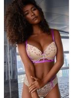 Комплект Kinga Pink - бюстгальтер push up PU-738 и бразилианки B-738/3 Телесно-розовый