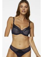 Комплект Kinga Royal Blue - бюстгальтер push up PU-770 и полные трусики P-770/2 Темно-синий