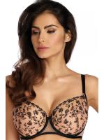 Бюстгальтер полумягкий Ewa Bien Carmen B150 Черно-телесный