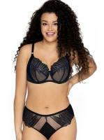Комплект Ava Glam Rock - бюстгальтер с мягкой чашкой AV 1951 и бразилианки AV 1950/b Черный