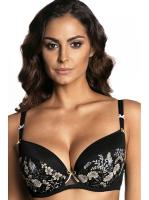 Бюстгальтер push up Ewa Bien Alba B214 Черный с вышивкой