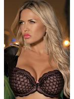 Бюстгальтер полумягкий Kinga Blanche BC-633 Черно-розовый