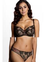 Комплект Ewa Bien Susana - бюстгальтер с мягкой чашкой B103 и стринги C201 Черно-красный