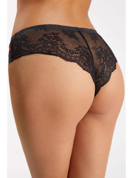Бразилианки Julimex Tanga Adore Черно-красный Бразилианки Julimex Tanga Adore Черно-красный