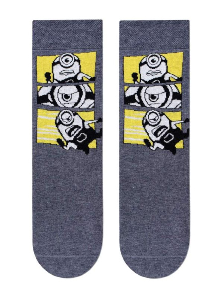НОСКИ МУЖСКИЕ 2137 MINIONS (средней длины), р.27, 297 Т.СЕРЫЙ МЕЛАНЖ НОСКИ МУЖСКИЕ 2137 MINIONS (средней длины), р.27, 297 Т.СЕРЫЙ МЕЛАНЖ