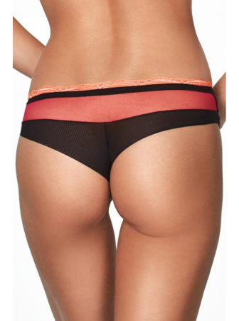 Полные трусики Kinga Volcano P-585/2 Малиново-апельсиновый с черным || Полные трусики Kinga Volcano P-585/2 Малиново-апельсиновый с черным