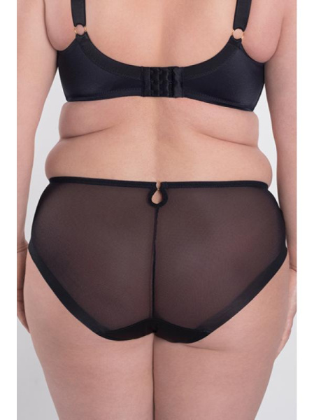 Полные трусики Samanta Perla B400 Черно-телесный