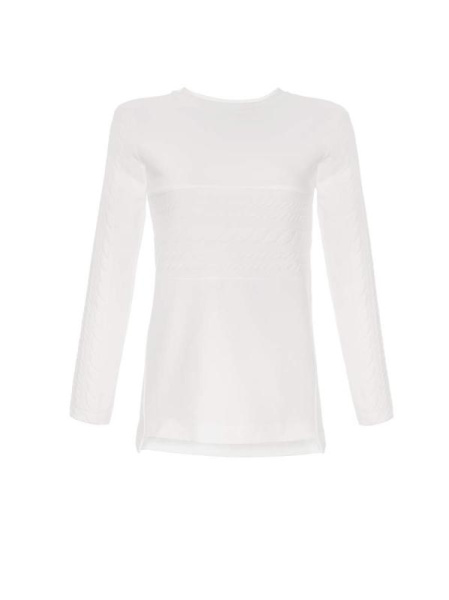 Джемпер с удлиненной спинкой и декоративными вставками LD 617 Джемпер с удлиненной спинкой и декоративными вставками LD 617