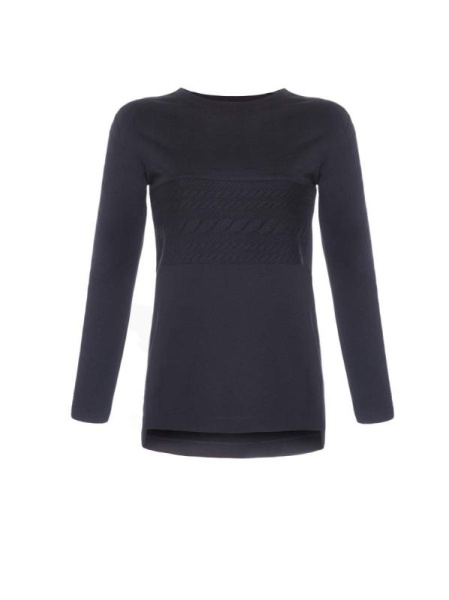 Джемпер с удлиненной спинкой и декоративными вставками LD 617 Джемпер с удлиненной спинкой и декоративными вставками LD 617