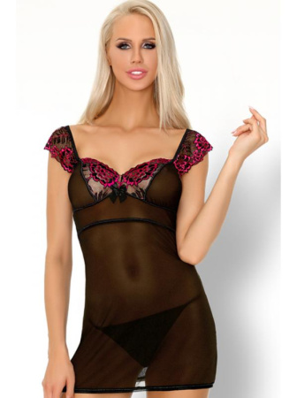 Комплект LivCo Corsetti Kinge Черно-малиновый Комплект LivCo Corsetti Kinge Черно-малиновый