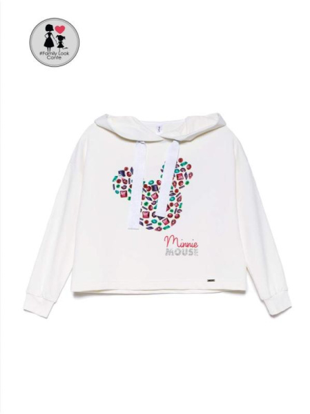 Оversize-худи с ярким рисунком из разноцветных камней Disney DD 971 Оversize-худи с ярким рисунком из разноцветных камней Disney DD 971