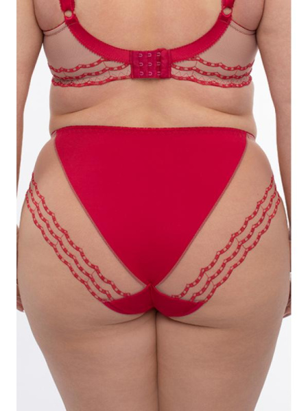 Полные трусики Samanta Daniela B400 Красно-телесный