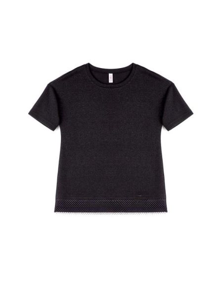 Джемпер с металлическим блеском и сетчатым кружевом 828 Джемпер с металлическим блеском и сетчатым кружевом 828