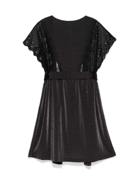 Халат с кружевом и кристаллами Swarovski LHW 1086