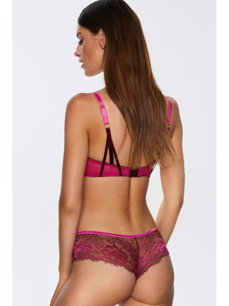 Комплект Kinga Love Promise - бюстгальтер push up PU-791 и бразилианки S-791/3 Малиново-фиолетовый