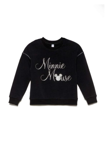 Хлопковый свитшот с мерцающей надписью Disney DD 970