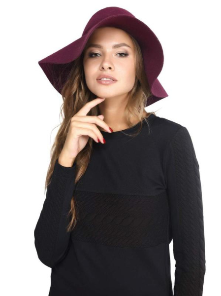 Джемпер с удлиненной спинкой и декоративными вставками LD 617 Джемпер с удлиненной спинкой и декоративными вставками LD 617