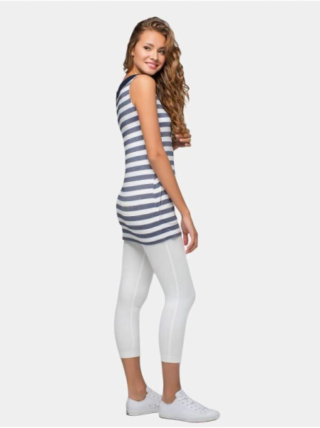 Туника в полоску с имитацией воротника рубашки LTH 631 Туника в полоску с имитацией воротника рубашки LTH 631