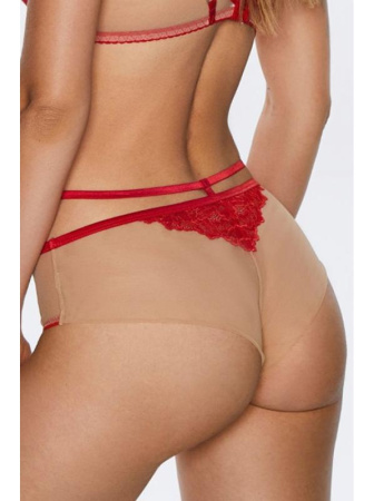 Бразилианки Kinga Mind Love B-795/2 Красно-телесный || Бразилианки Kinga Mind Love B-795/2 Красно-телесный