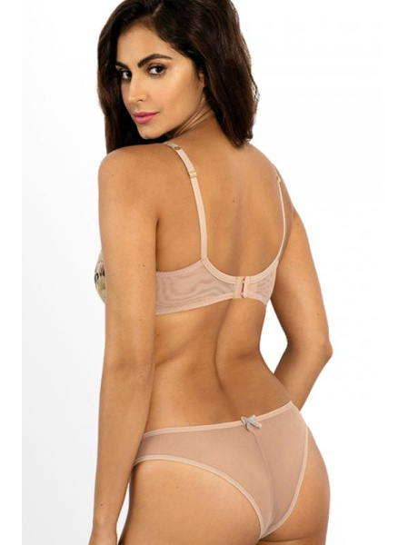 Комплект Ewa Bien Amala - бюстгальтер push up B214 и бразилианки C322 Какао