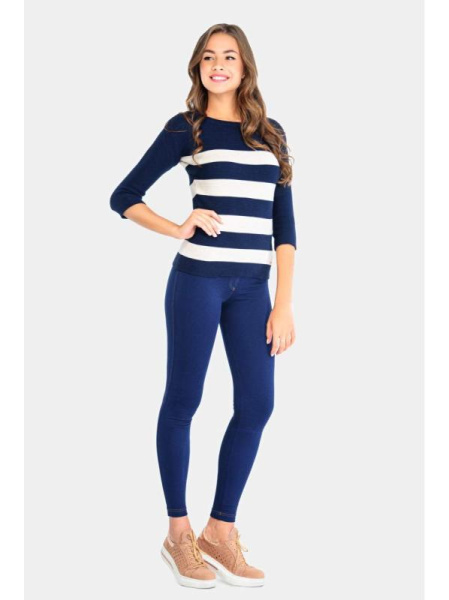 Вязаный джемпер в полоску LDK 014