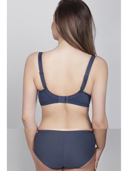 Комплект Samanta Adora - бюстгальтер с мягкой чашкой A122 и полные трусики B400 Сине-бежевый