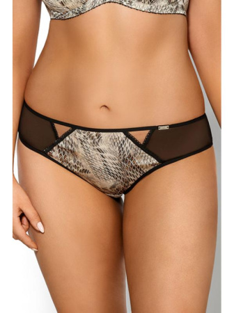 Стринги Ava Snake AV 1589/s Черно-кремовый