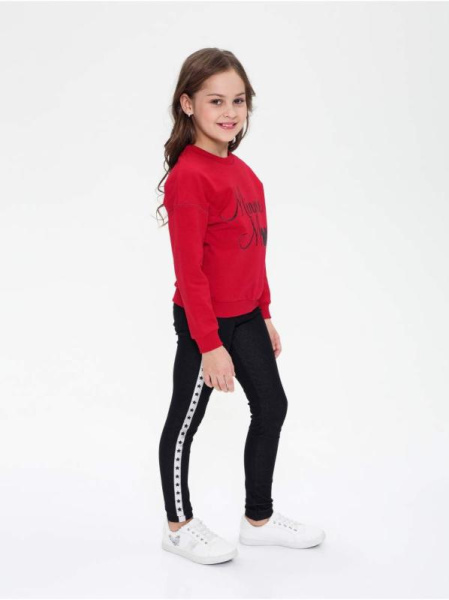 Хлопковый свитшот с мерцающей надписью Disney DD 970