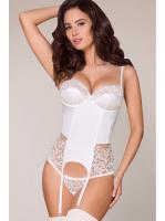 Комплект Obsessive 871-COR-2 corset Молочный