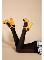 Колготки Gabriella Lotta 60 den без трусиковой части  Черно-графитовый