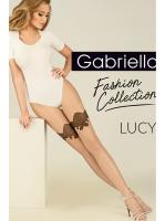 Колготки Gabriella Lucy 20 den без трусиковой части Дымчато-бежево-черный