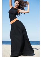 Платье Pigeon PI-097 Черно-оранжевый