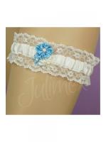 Подвязка Julimex Bolonia PW 67 Экри-голубой