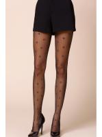 Колготки Gabriella Stars Color 20 den без трусиковой части Черно-лиловый