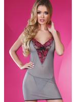 Комплект LivCo Corsetti Sunshine Пепельно-черно-малиновый