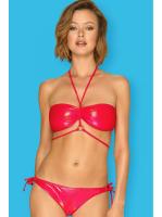 Купальник раздельный Obsessive Coralya - бюст с мягкой чашкой и бразилианки Красный