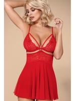 Комплект Obsessive 838-BAB-3 babydoll Красный