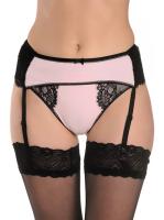 Пояс ORO CNT-410 Черно-розовый