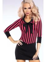 Костюм LivCo Corsetti Nelly Черно-малиновый