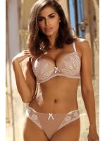 Комплект Ewa Bien Avero - бюстгальтер формованный B312 и стринги C201 Телесно-белый