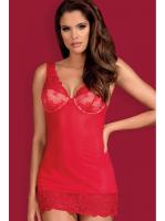 Комплект Obsessive 853-CHE-3 chemise  Красный