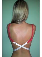 Бретелька понижающая застежку бюстгальтера Julimex BA-05 удлиненная на 1 крючок Белый