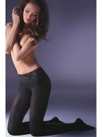 Колготки Gabriella Hipsters exclusive microfibre 3D 40 den без трусиковой части и с заниженной талией Черный