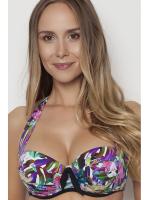Верх от купальника - Бюстгальтер-балконет Samanta Hawaii A351 Черный с рисунком