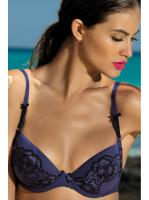Бюстгальтер push up Kinga Emozione I PU-315  Сине-черный