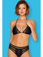 Купальник раздельный Obsessive Celestie - бюст с мягкой чашкой и бразилианки Черный