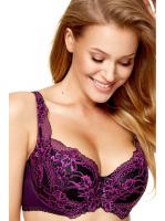 Бюстгальтер push up Kinga Grace PU-706 Черно-фиолетовый Бюстгальтер push up Kinga Grace PU-706 Черно-фиолетовый